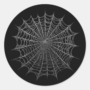 クモの巣 クモの巣 ハロウィン ラウンドシール