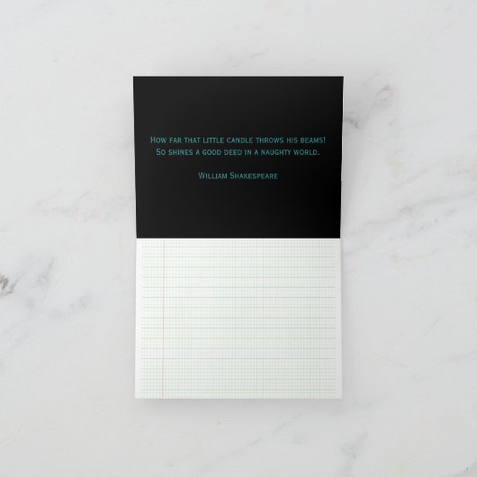 クモの巣 サンキューカード (内部)