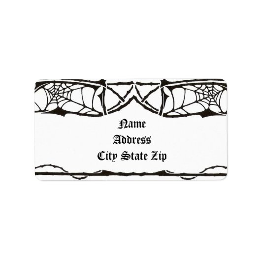 クモの巣 ラベル (正面)