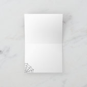 クモの巣(黒と白のゴシック結婚) サンキューカード (内部)