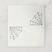 クモの巣(黒と白のゴシック結婚) プレイスカード (外部開封)