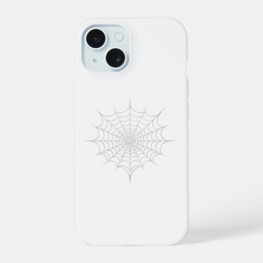 クモの巣 iPhone 15ケース (裏面)
