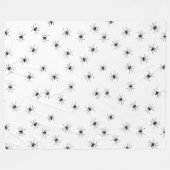 クモの毛布 フリースブランケット (正面(横))