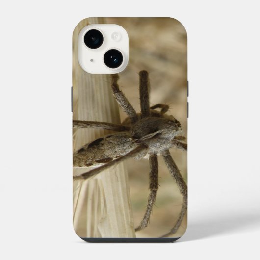 クモの這う姿 iPhoneケース (裏面)