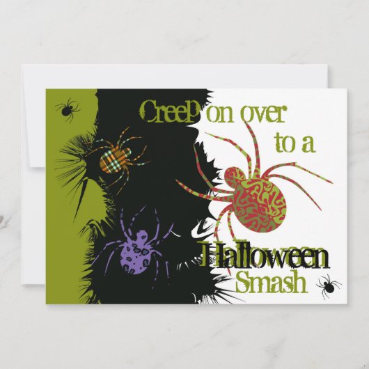 クモのN型 招待状 (正面)