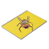 クモカラフルのクモの花 ノートブック (左側)