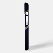 クモダンカリブの王室のルーズブルーホワイト文字 Case-Mate iPhoneケース (裏面 / 左)