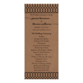 クモダンラお洒落フト結婚式 プログラム (正面)