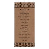 クモダンラお洒落フト結婚式 プログラム (裏面)