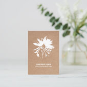 クモダンラエレガントフト紙フローライベントプランナー 名刺 (スタンド正面)