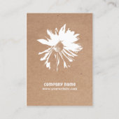 クモダンラエレガントフト紙フローライベントプランナー 名刺 (正面)