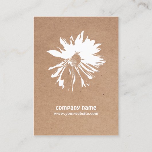 クモダンラエレガントフト紙フローライベントプランナー 名刺 (正面)