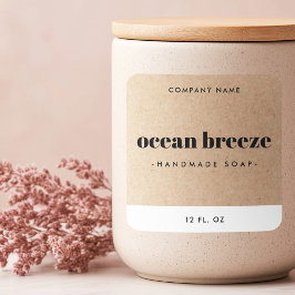 クモダンラミニマルフトルック製品ラベル スクエアシール