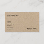 クモダンラ実在フ紙プロフェッショナルテンプレート 名刺 (裏面)