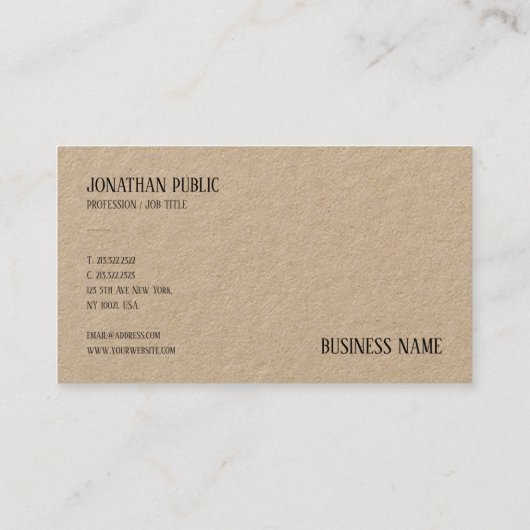 クモダンラ実在フ紙プロフェッショナルテンプレート 名刺 (裏面)