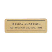 クモダンラ素朴フト差出人住所 ラベル (正面)