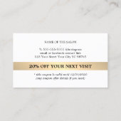 クモダンリエレガントンロイヤルトクーポン美しいサロン ロイヤリティカード (裏面)