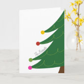 クモダンリスマスツカスタムリーのファミリ名 カード (黄色い花)