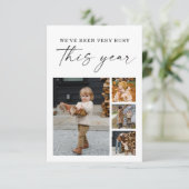 クモダンリミニマルスマス写真カード サンキューカード (スタンド正面)