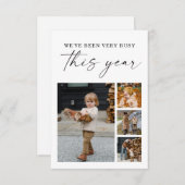 クモダンリミニマルスマス写真カード サンキューカード (正面/裏面)