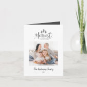 クモダンリミニマルスマス田舎数々のの写真 シーズンカード (正面)