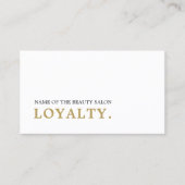 クモダンリミニマルンフェイク金ゴールド美しい ロイヤリティカード (正面)