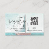 クモダンルーズ結婚ンのqrコード エンクロージャーカード (正面)