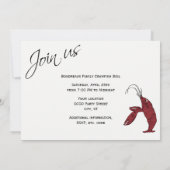 クモダンロフィッシュをゆでる 招待状 (裏面)