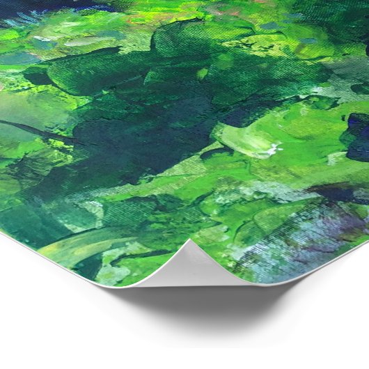 クモダンロ絵画アの古いラビン ポスター (角)