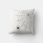 クモミニマルの巣とつるクモのハロウィン クッション (正面)