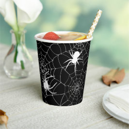 クモ不気味がクモの巣ハロウィーン 紙コップ