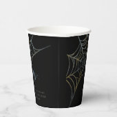 クモ不気味とクモの巣のハロウィーン 紙コップ (右)
