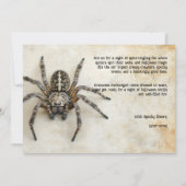 クモ不気味ハローウィンパーティ! 招待状 (裏面)