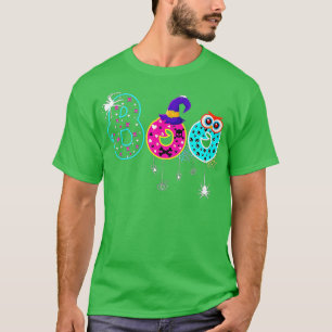 クモ付きブーとウィッチハットハローウィンパーティCos Tシャツ