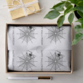 クモ及びクモシンプル巣ハッピーハローウィン 薄葉紙 (ギフト)