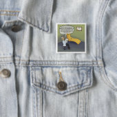 クモ恐怖症の人のためのクモのセラピージョーク 缶バッジ (インサイチュ)
