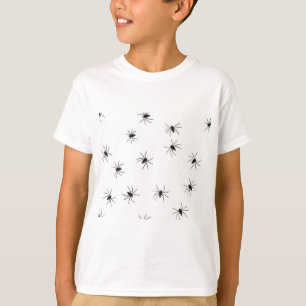 クモ恐怖症(不気味な這い虫) Tシャツ