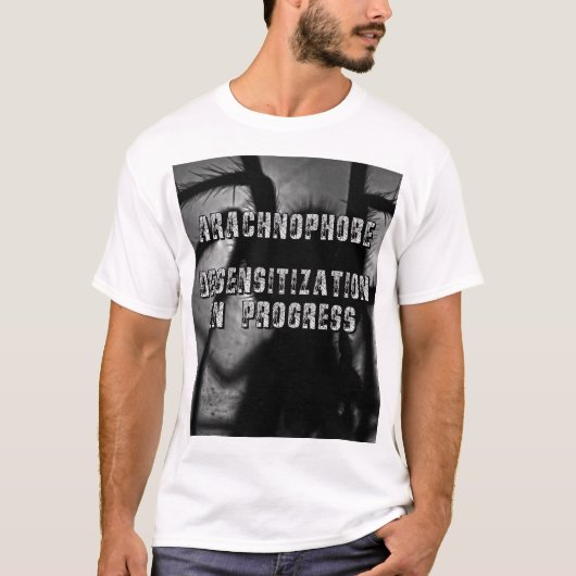 クモ恐怖症 ~ 徐々に慣らすTシャツ Tシャツ (正面)