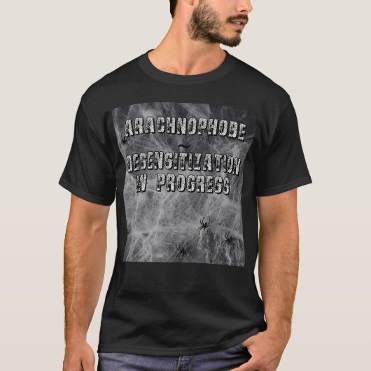 クモ恐怖症 ~ 慣らしTシャツ Tシャツ (正面)