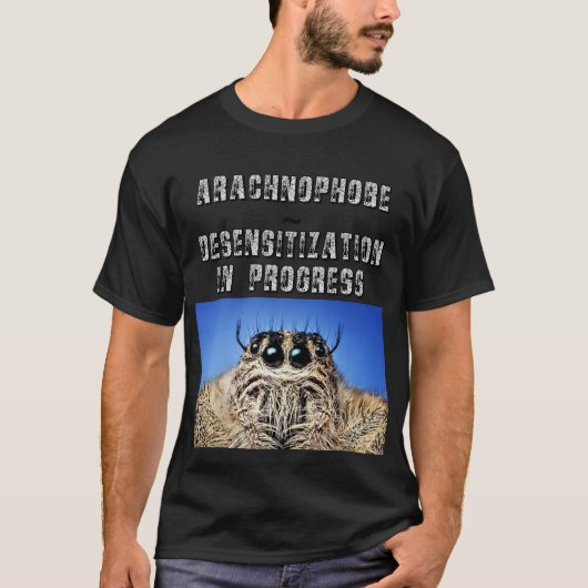 クモ恐怖症 ~ 慣らすTシャツ Tシャツ (正面)