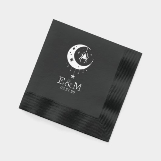 クモ結婚月 箔ナプキン (左)