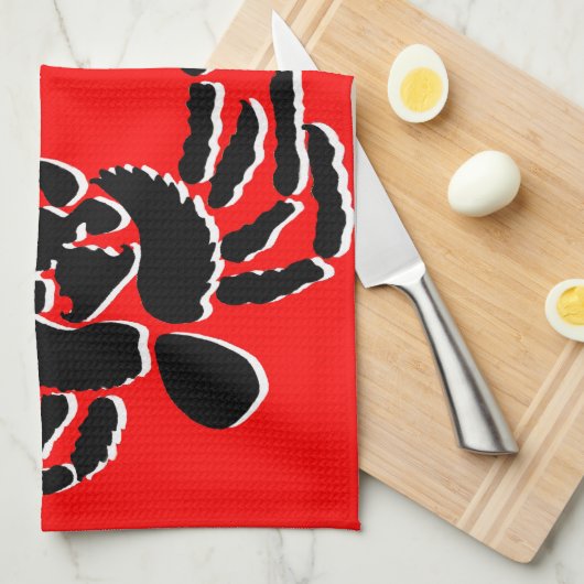 クモ キッチンタオル (四つ折り)