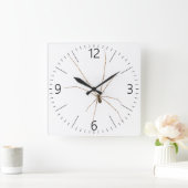 クモ スクエア壁時計 (ホーム)