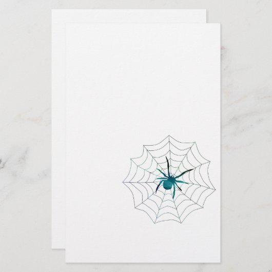 クモ 便箋 (正面/裏面)