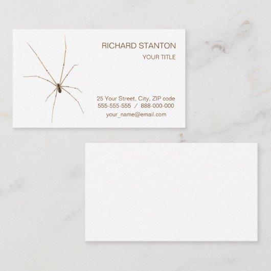 クモ 名刺 (正面/裏面)