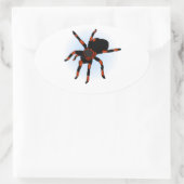 クモ 楕円形シール (バッグ)