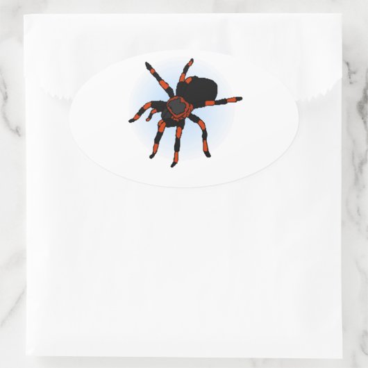 クモ 楕円形シール (バッグ)