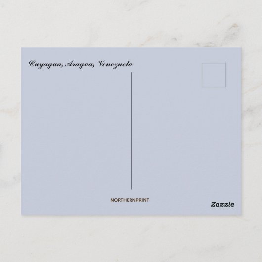 クヤグアアラグアベネズエラ ポストカード (裏面)