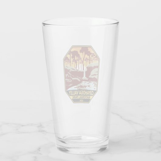 クヤホガバレーナショナルパークオハイオヴィンテージエンブレム タンブラーグラス (裏面)