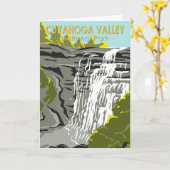 クヤホガバレーナショナルパークオハイオヴィンテージ カード (黄色い花)